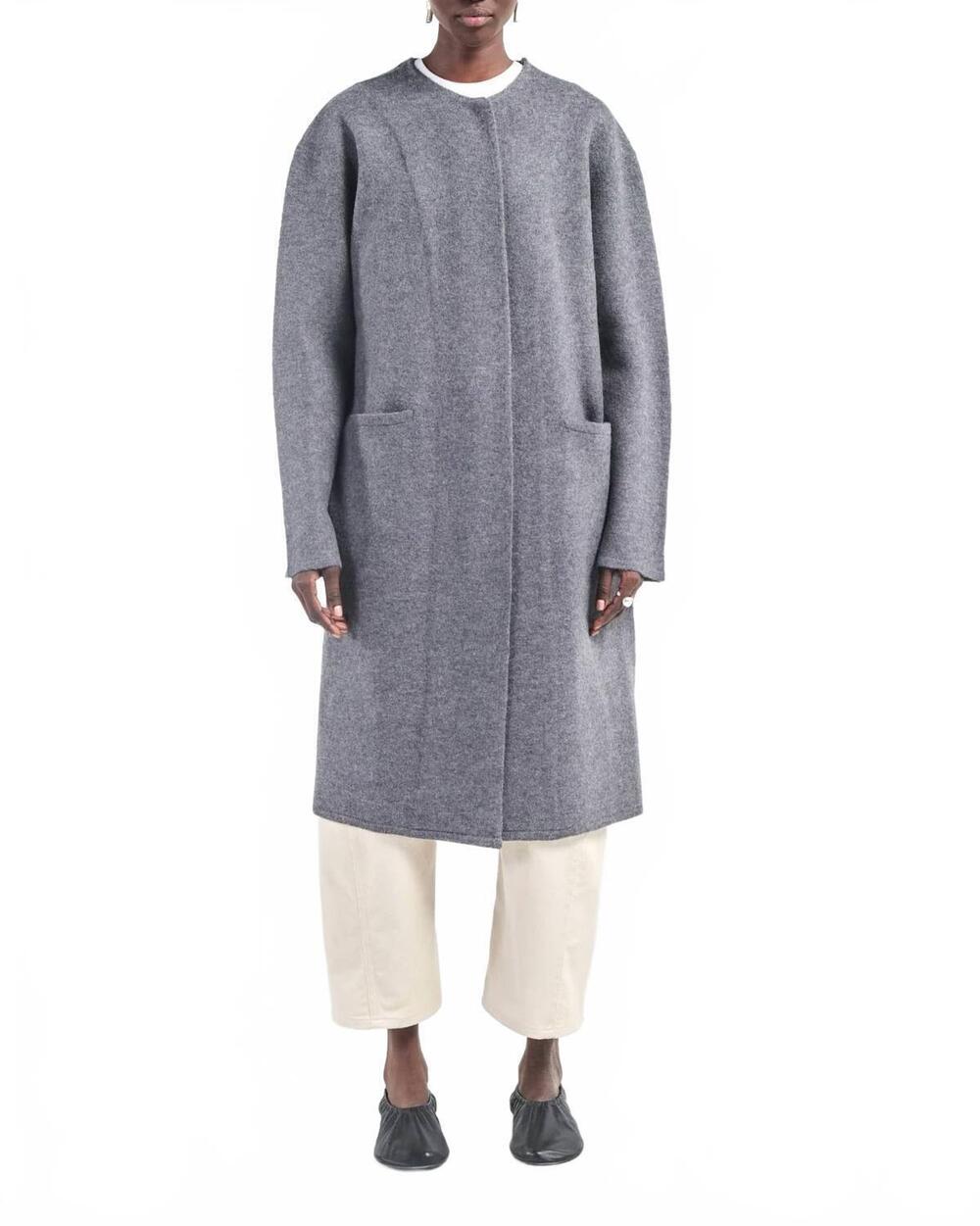 NEW MARIA MCMANUS women's cloak sweater coat in charcoal